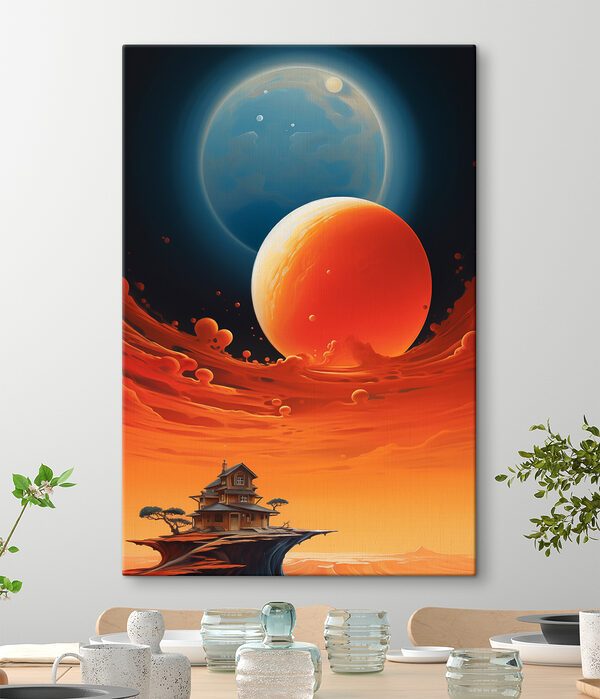 Dům na obloze s planetami Dům na obloze s planetami