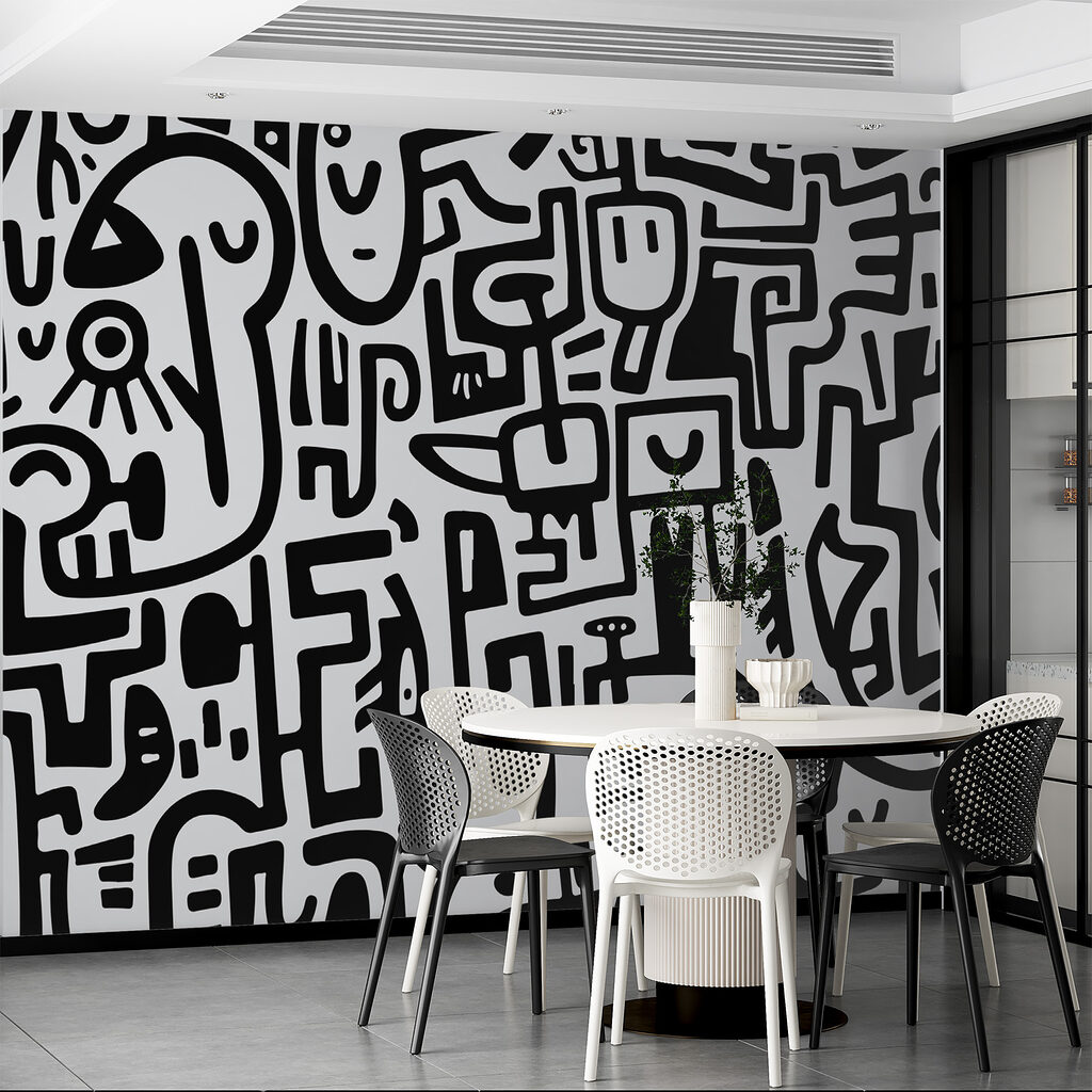 Black and white pattern Black and white pattern