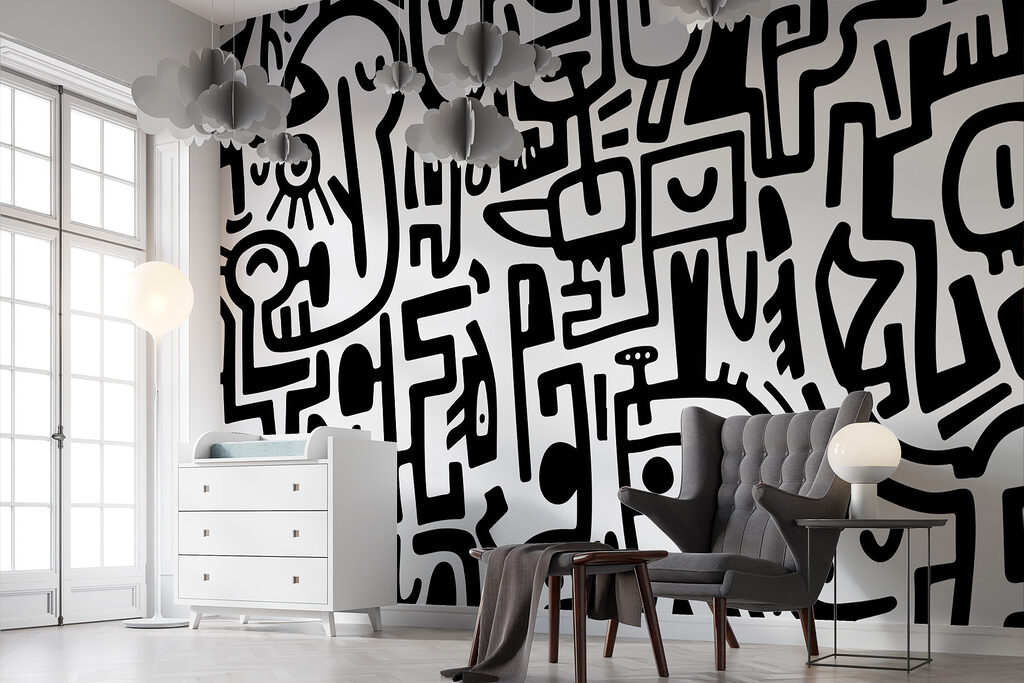 Black and white pattern Black and white pattern