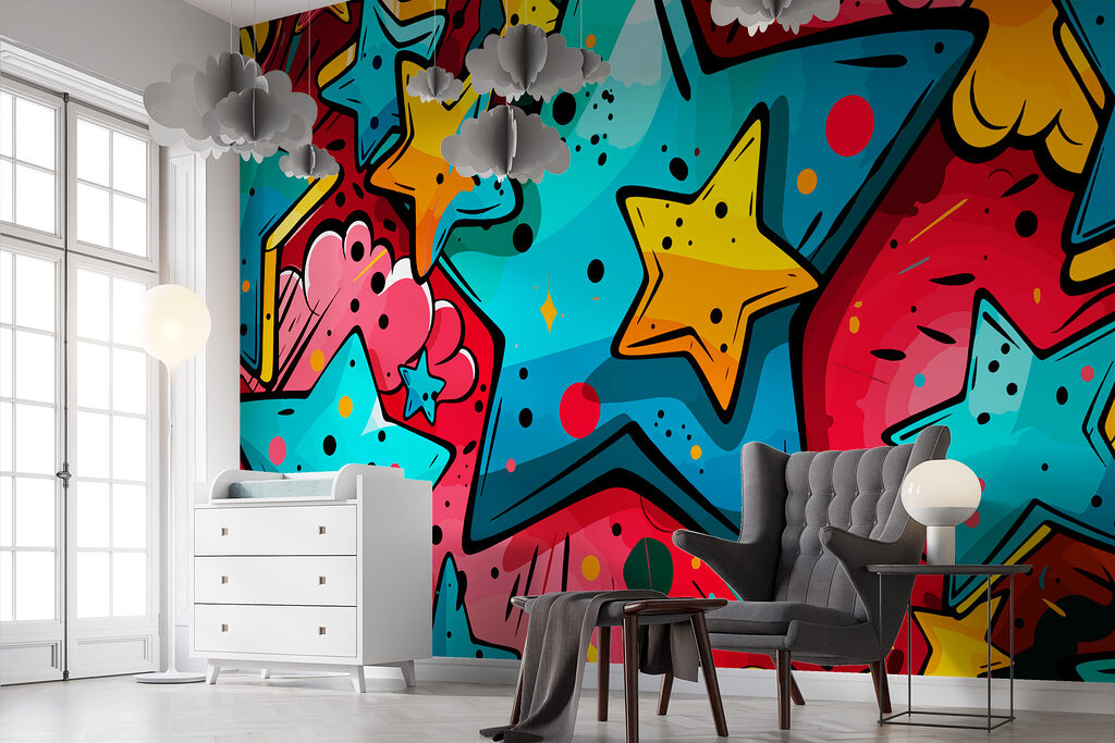 Colorful star pattern Colorful star pattern