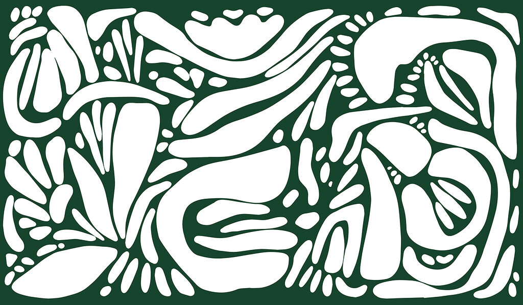 White and green pattern