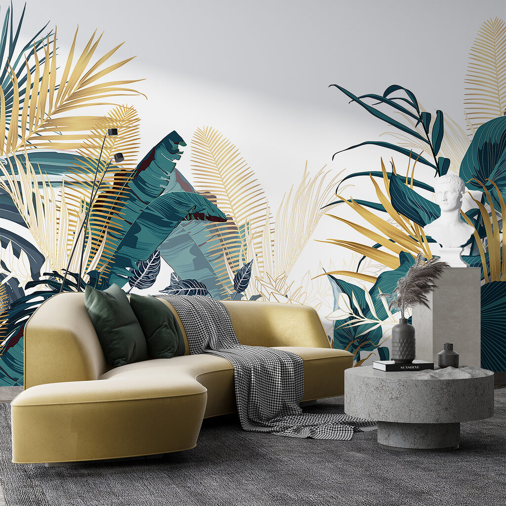 Group of tropical plants