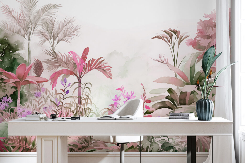 Painting of plants and flowers