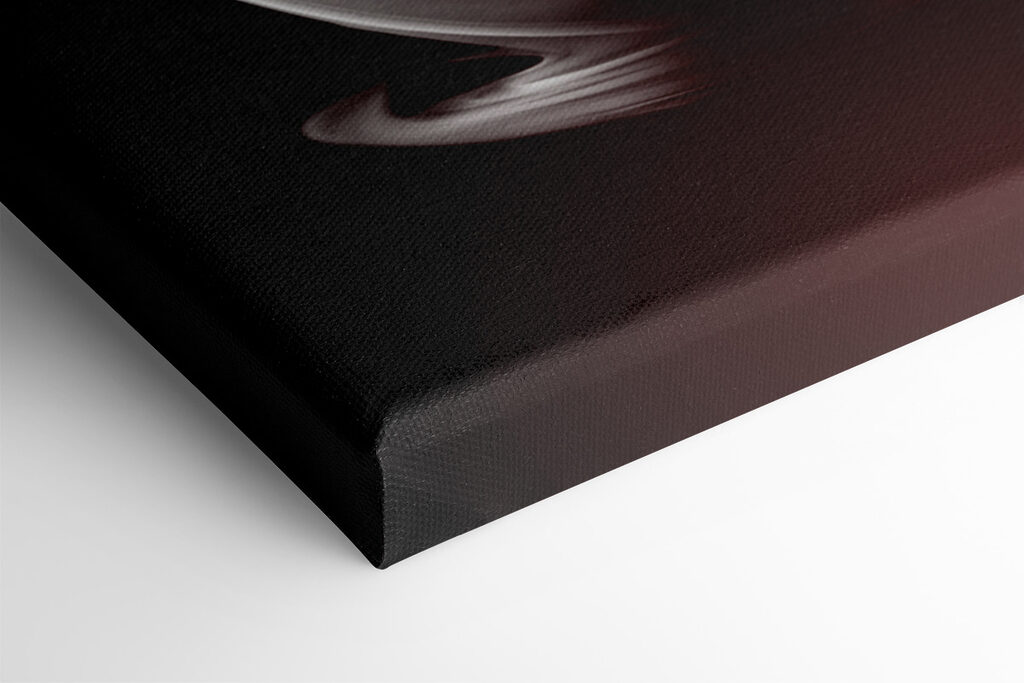 Glass cup with smoke