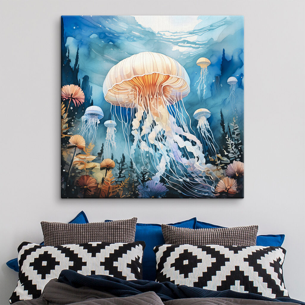 Painting of a jellyfish