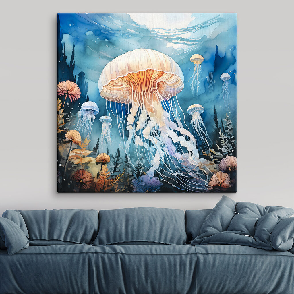 Painting of a jellyfish