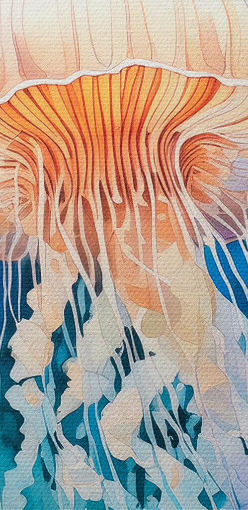 Painting of a jellyfish