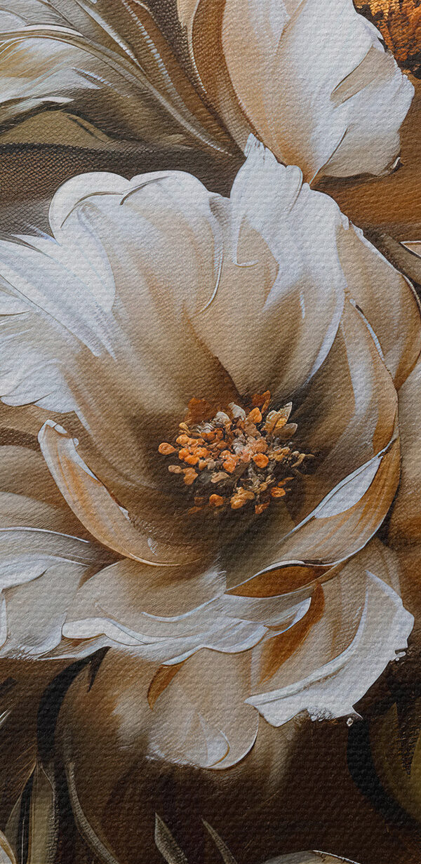 Painting of flowers and leaves Painting of flowers and leaves