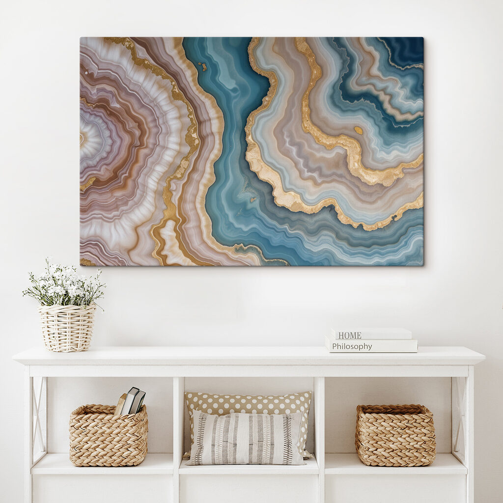 Elegant swirls of natural colors