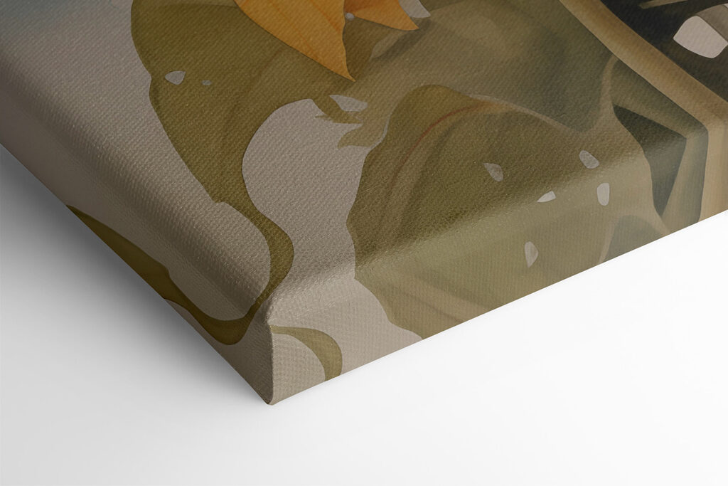 Bird on a branch with flowers