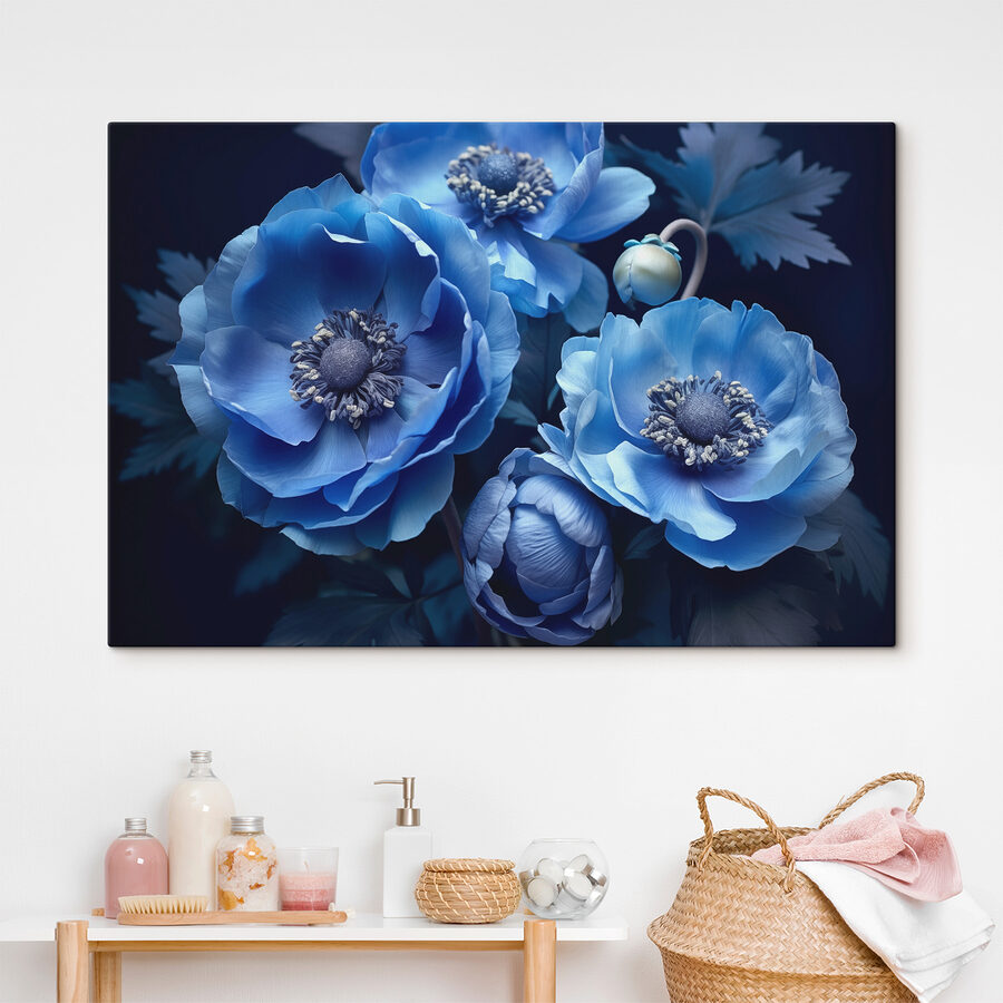 Group of blue flowers Group of blue flowers