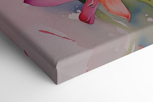 Canvas prints Painting of flowers on a white background Canvas prints Painting of flowers on a white background