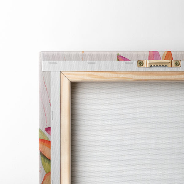 Canvas prints Painting of flowers on a white background Canvas prints Painting of flowers on a white background
