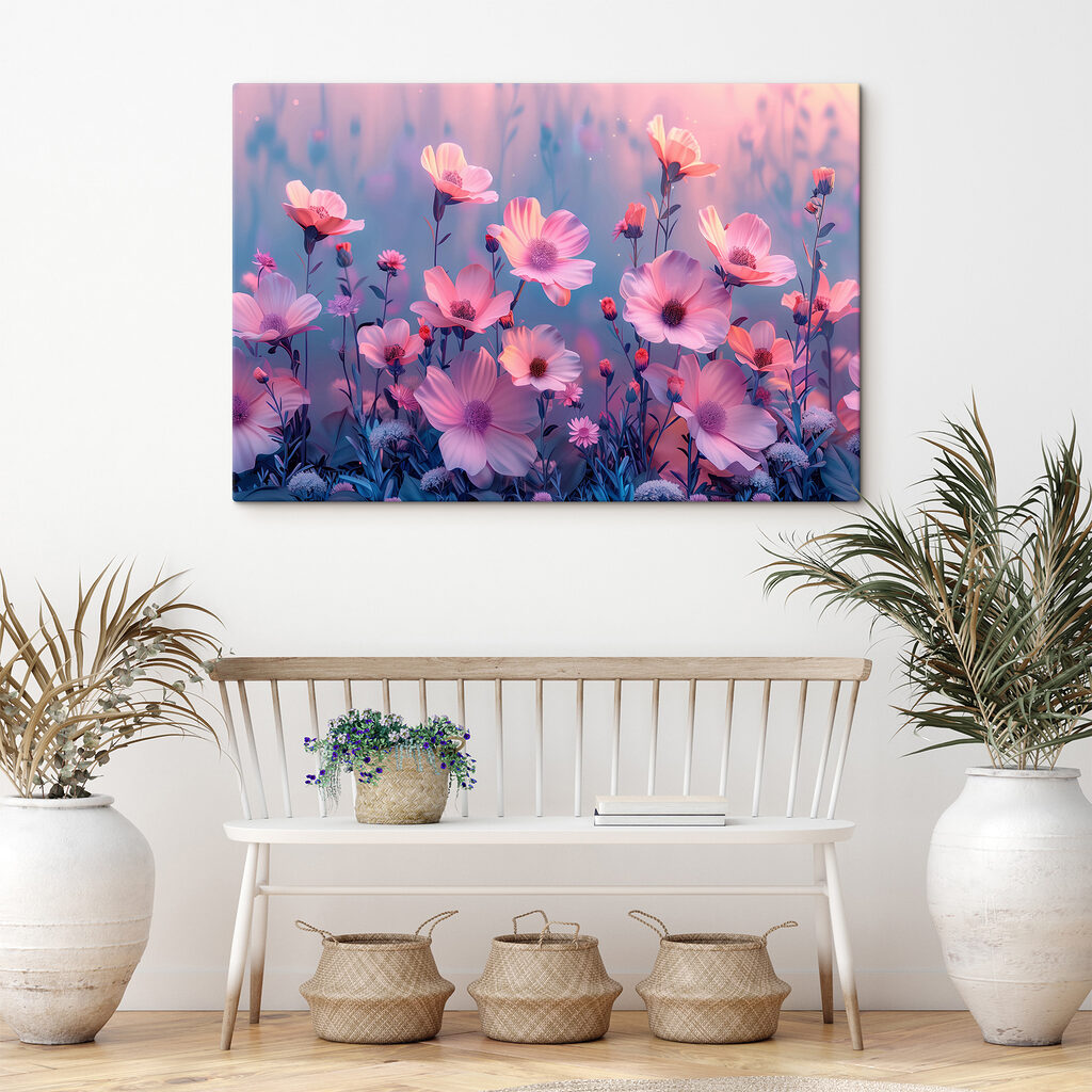 Group of pink flowers
