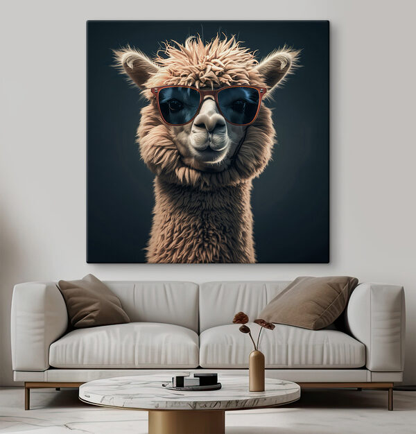 Lama ve slunečních brýlích Lama ve slunečních brýlích