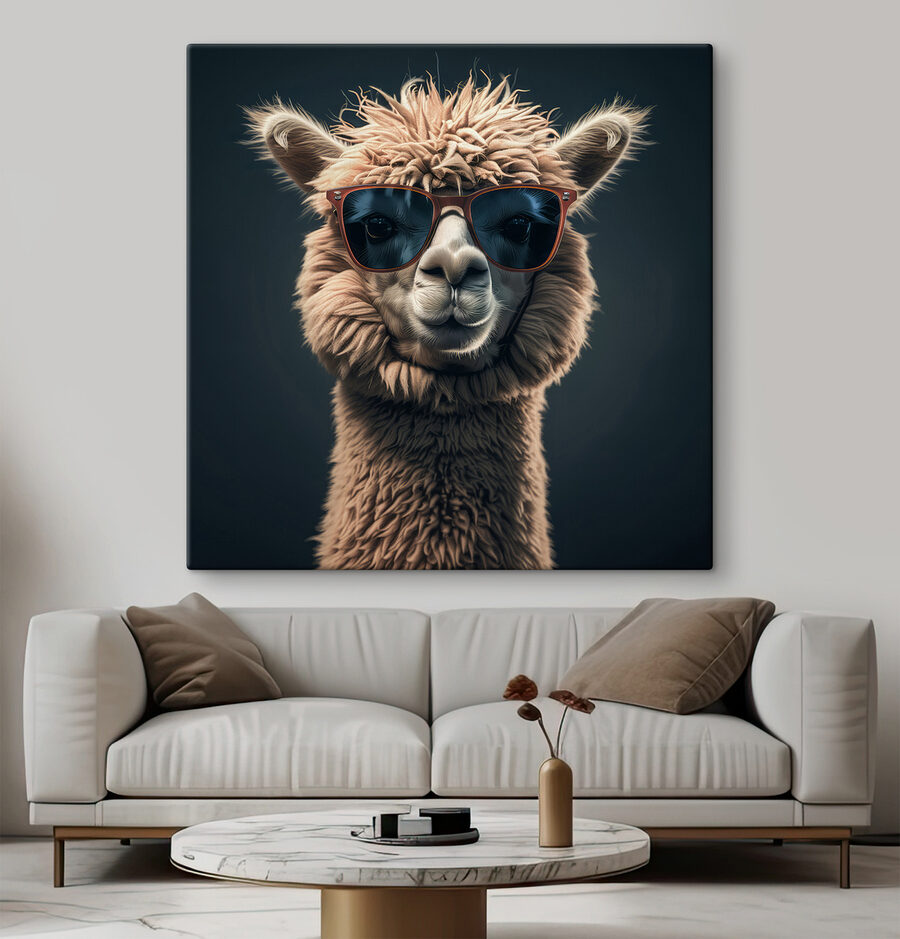 Lama ve slunečních brýlích