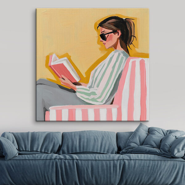 Woman reading a book Woman reading a book