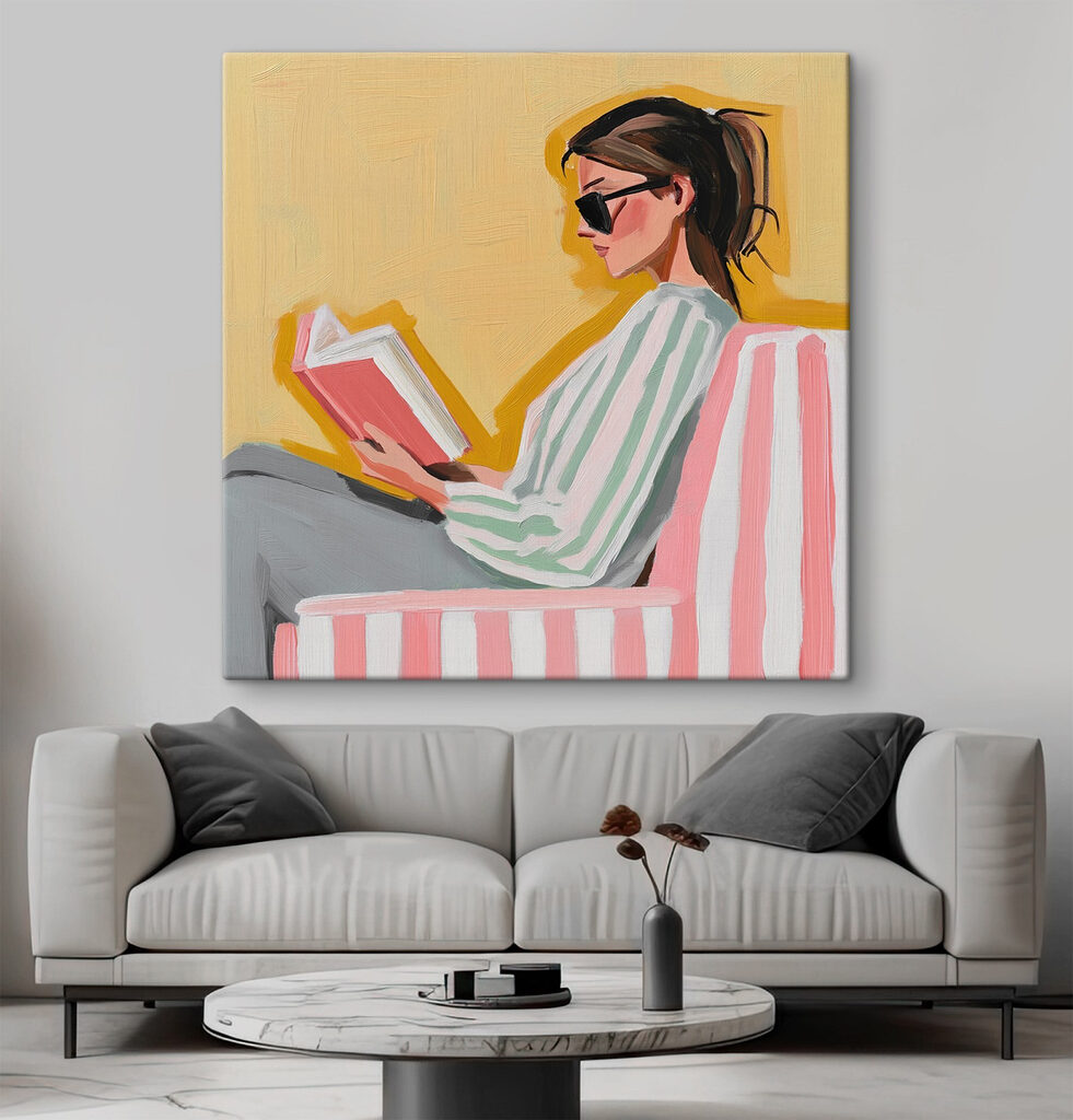 Woman reading a book Woman reading a book