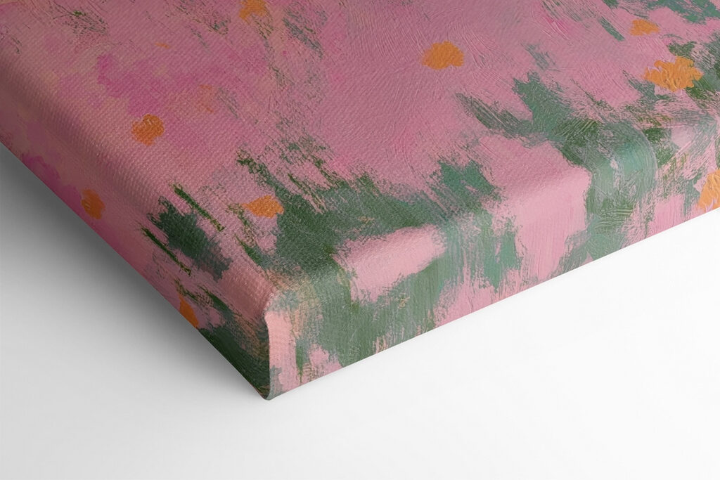 Person standing in a field of flowers