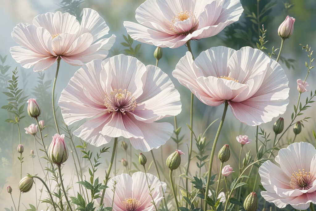 Group of white flowers