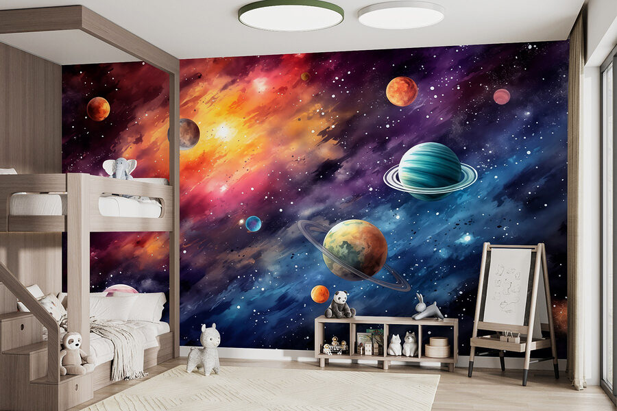 Planety na obloze s planetami