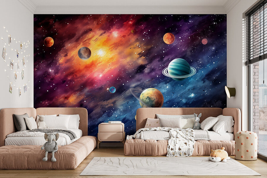 Planety na obloze s planetami