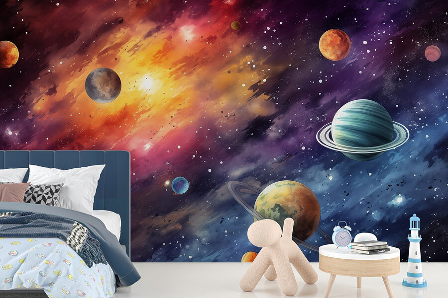 Planety na obloze s planetami