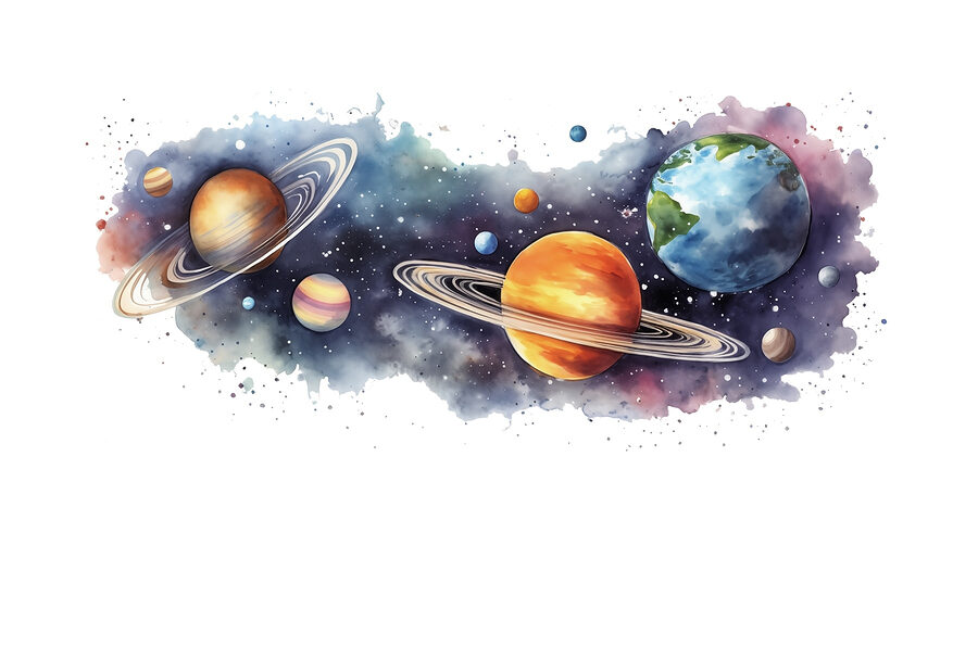 Fototapeta Planety a hvězdy ve vesmíru - Image 5