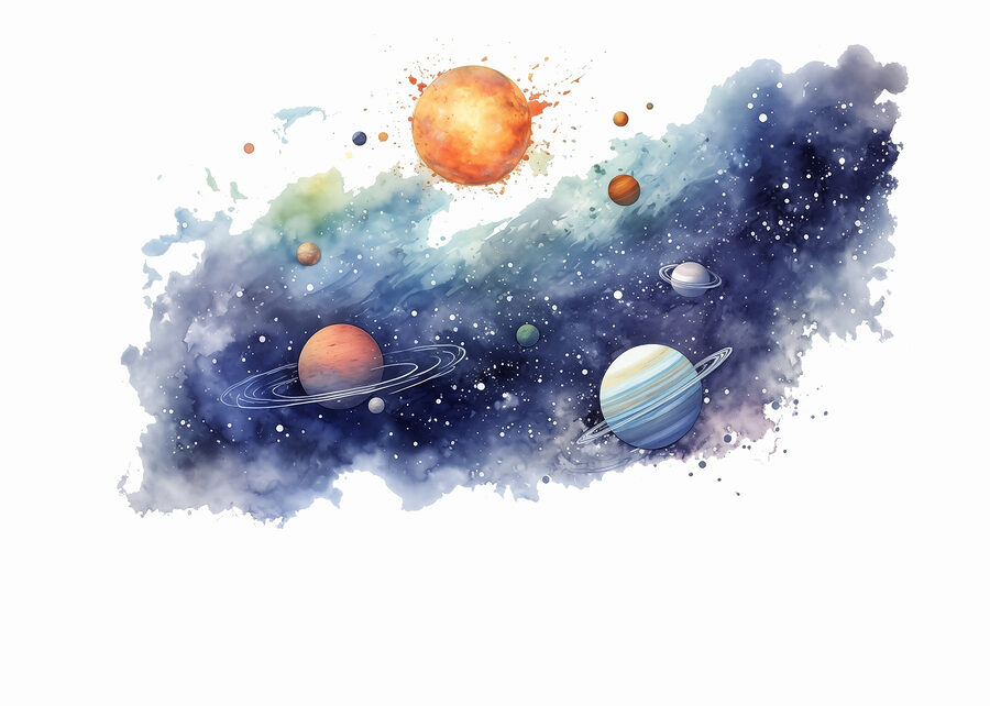 Fototapeta Planety na obloze s planetami - Image 5