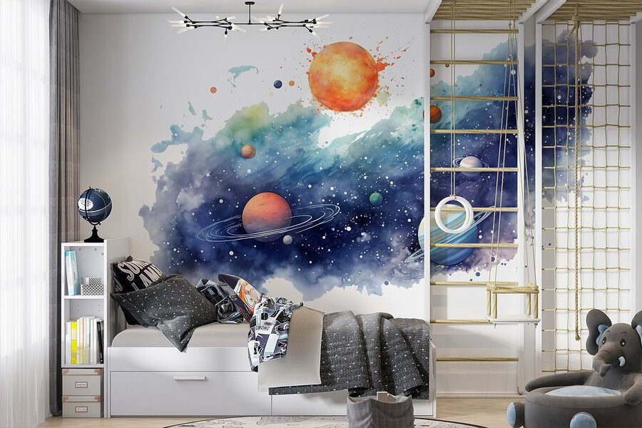 Fototapeta Planety na obloze s planetami