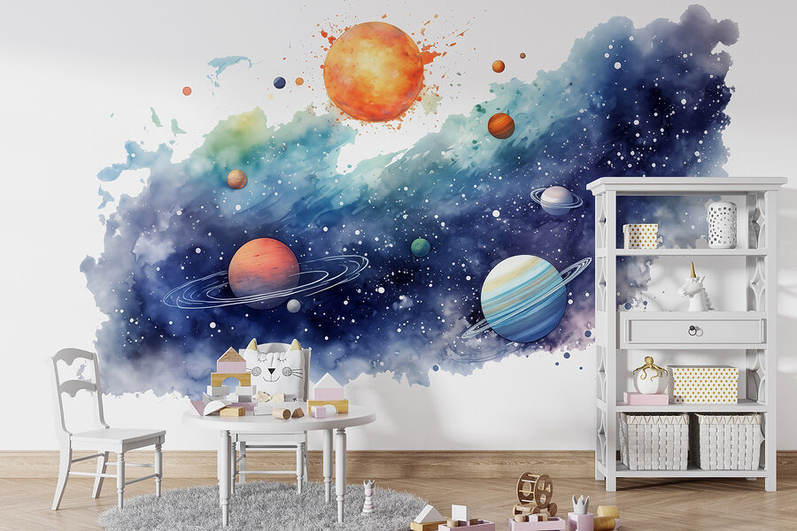 Fototapeta Planety na obloze s planetami - Image 3