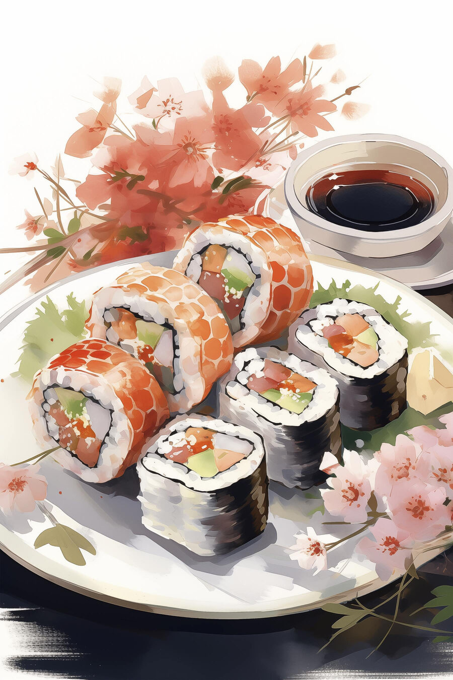 Obraz Talíř sushi a omáčka - Image 10