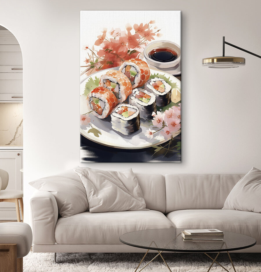 Obraz Talíř sushi a omáčka - Image 2
