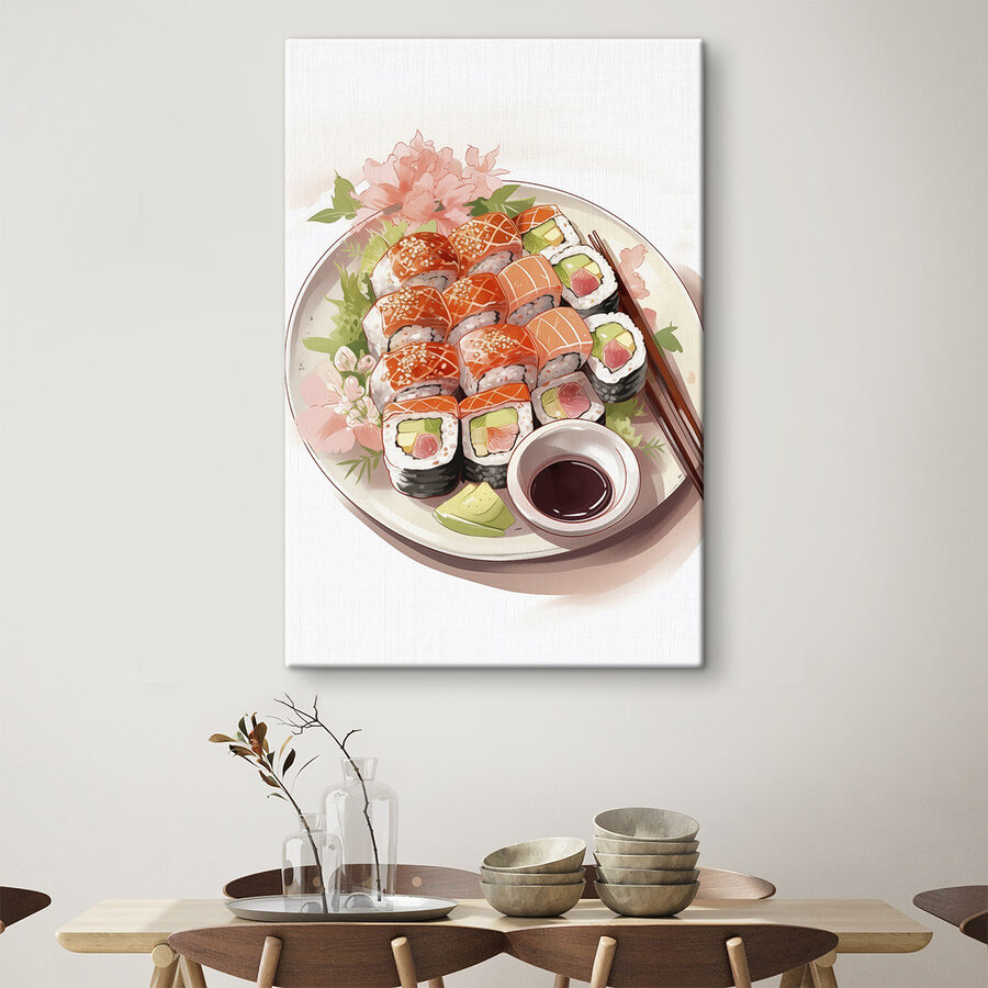 Obraz Talíř sushi s hůlkami - Image 2