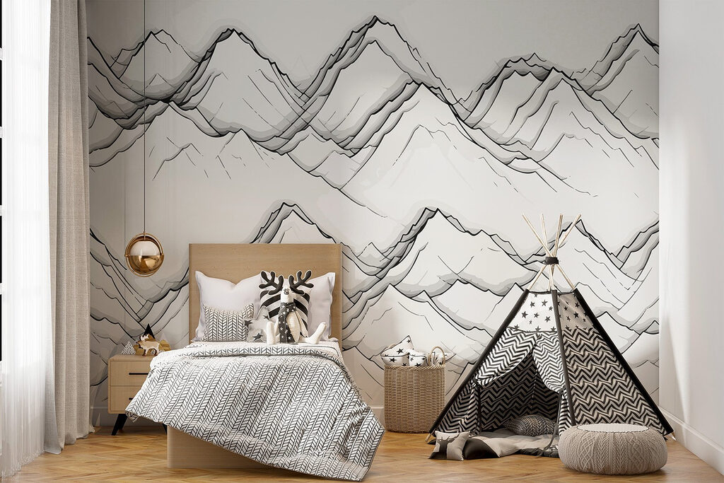 Drawing of mountains