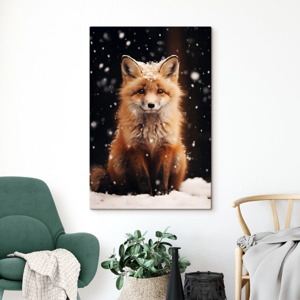 Liška se sněhem na hlavě Liška se sněhem na hlavě