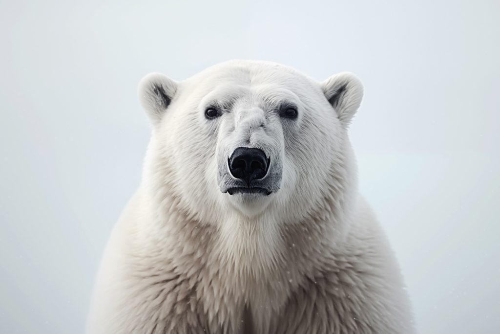 Polar bear looking at the camera Polar bear looking at the camera