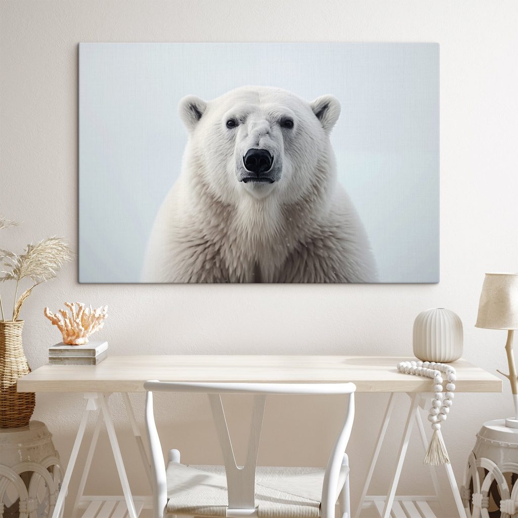 Polar bear looking at the camera Polar bear looking at the camera