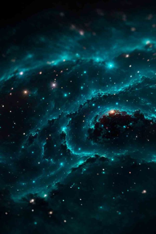 Galaxie ve vesmíru s hvězdami Galaxie ve vesmíru s hvězdami