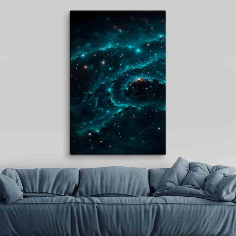 Galaxie ve vesmíru s hvězdami