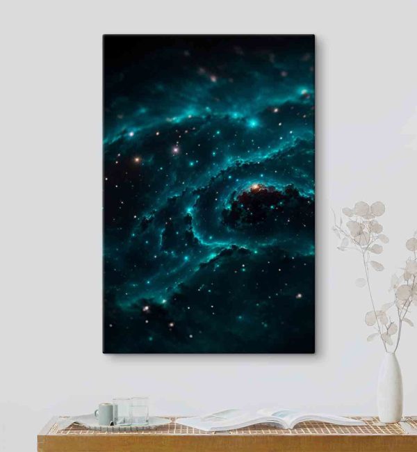 Galaxie ve vesmíru s hvězdami Galaxie ve vesmíru s hvězdami