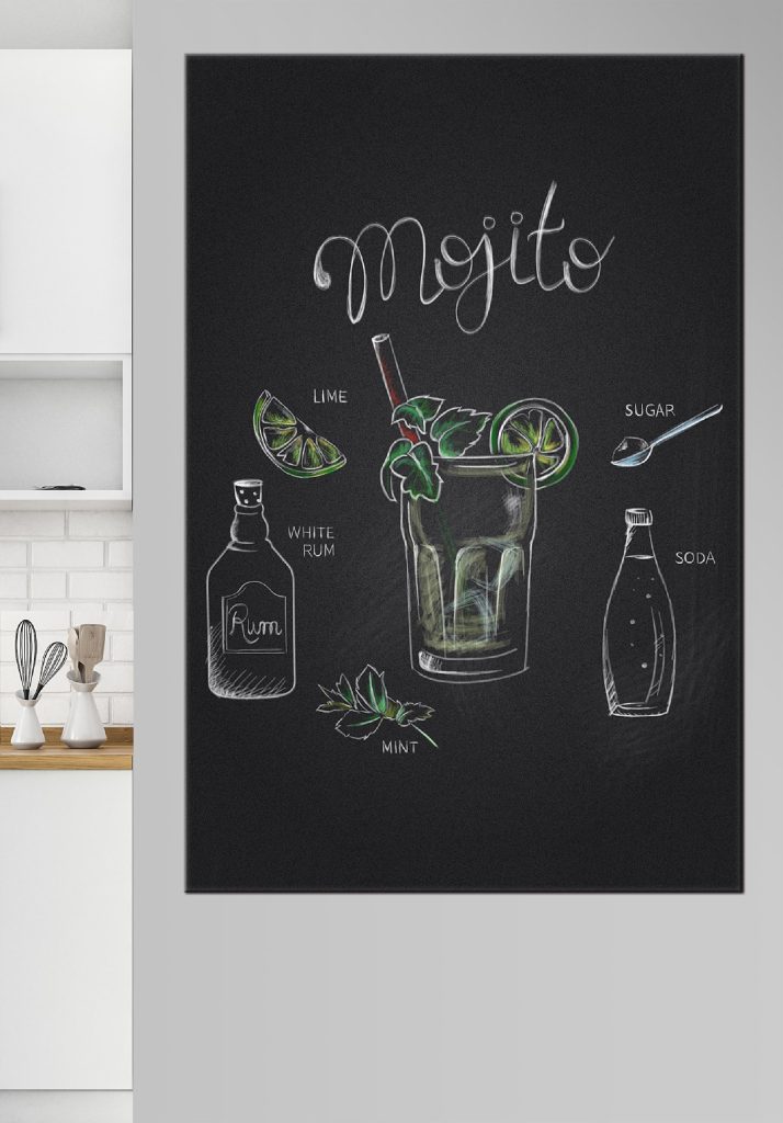 Chalk drawing of a drink