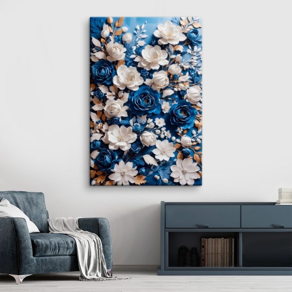 Blue and white flowers Blue and white flowers