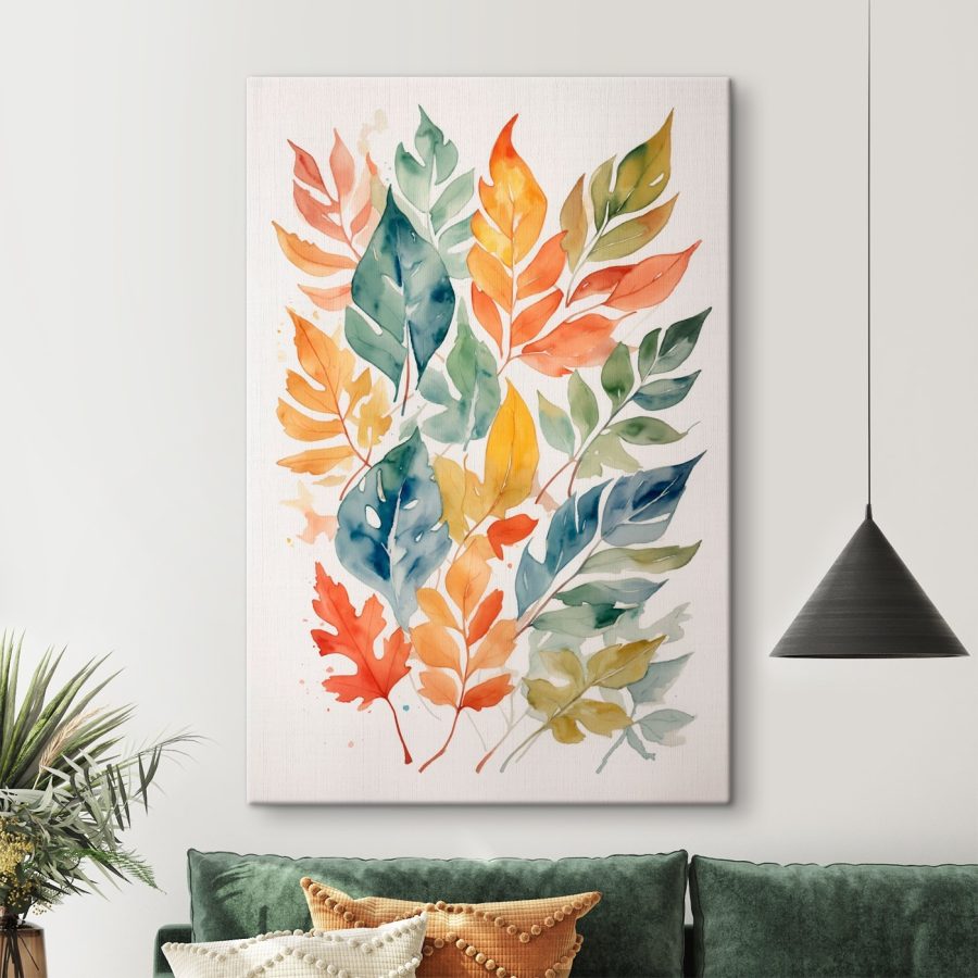 Group of colorful leaves Group of colorful leaves