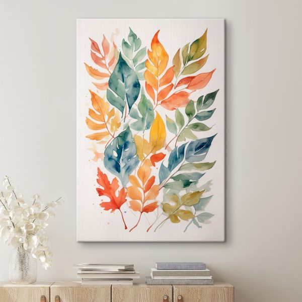 Group of colorful leaves Group of colorful leaves