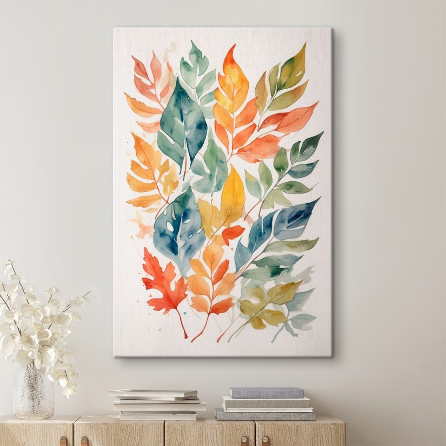 Group of colorful leaves Group of colorful leaves