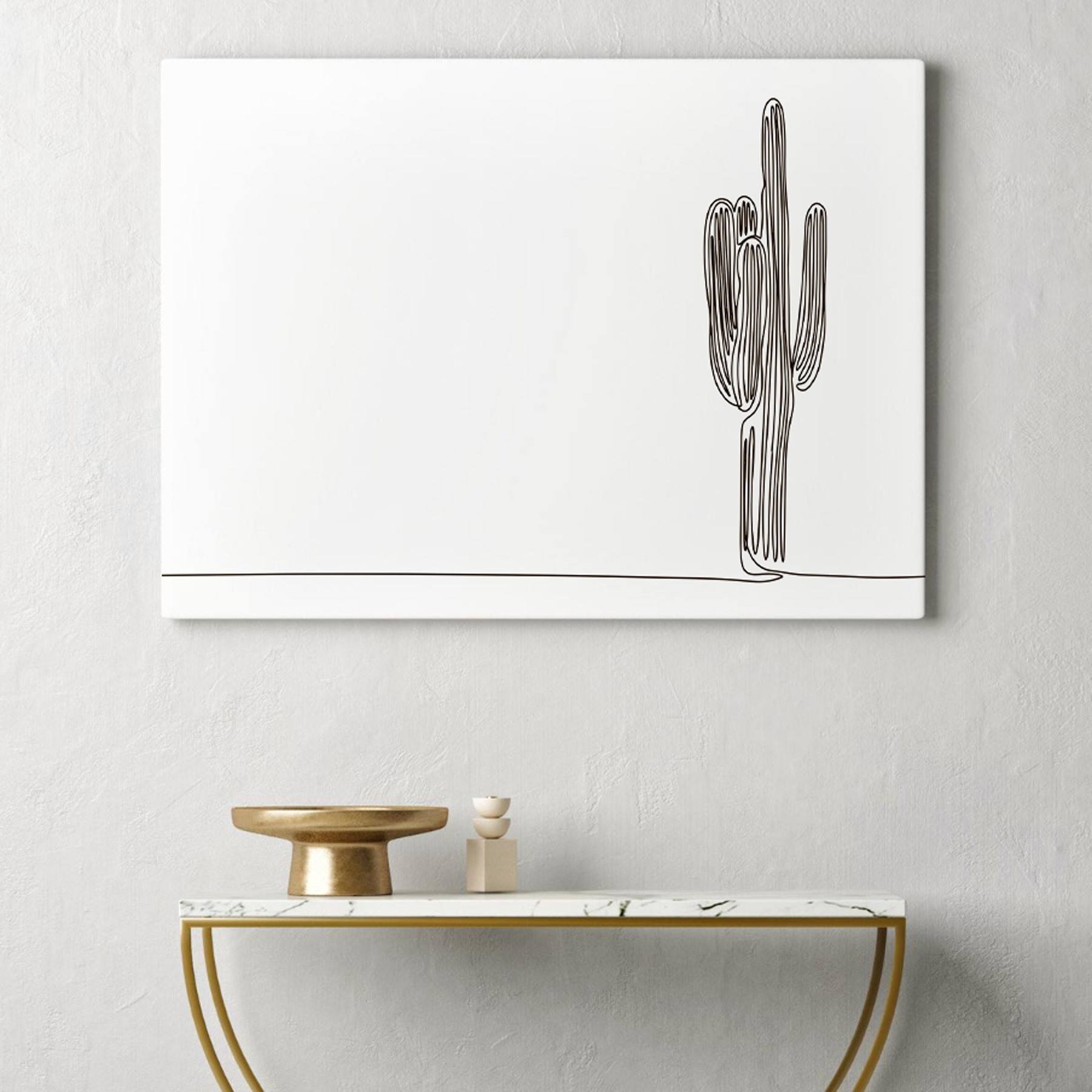 Cactus drawn in one line