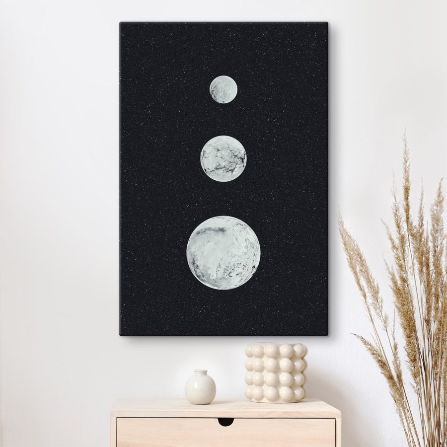 Obraz Skupina bílých planet v řadě
