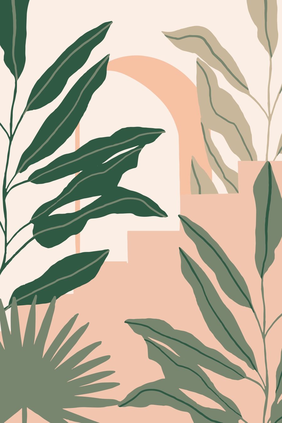 Painting of a plant Painting of a plant