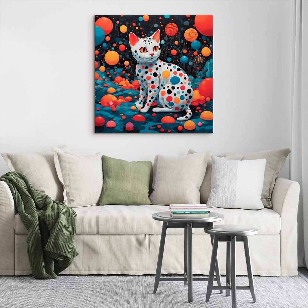 Cat with polka dots Cat with polka dots